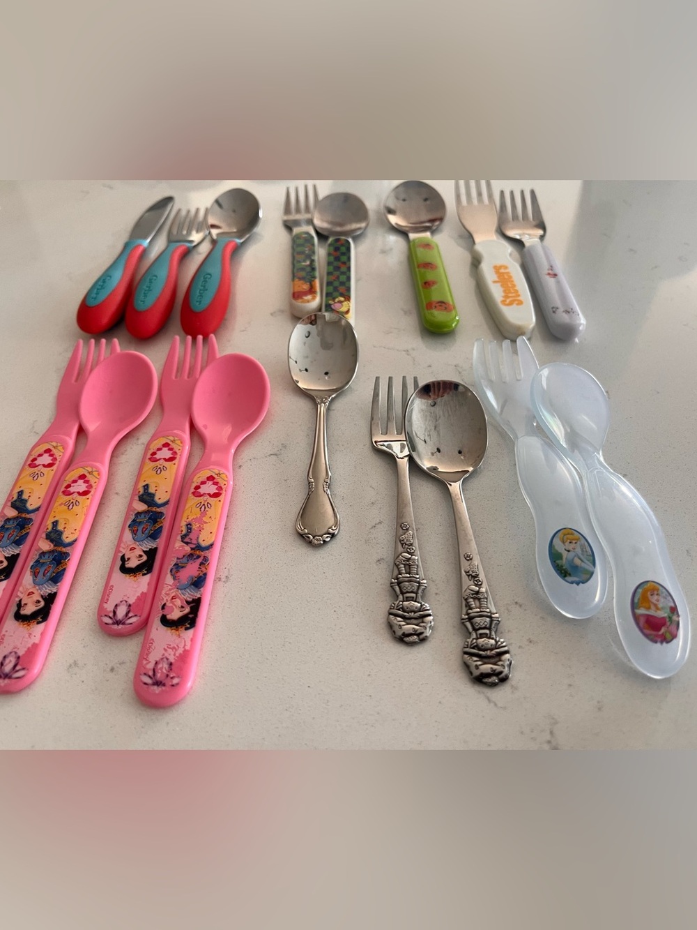 Kids Dining Utensils - 17 total pieces